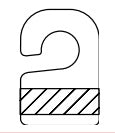 CROCHET DE SUSPENSION PVC  PICTOGRAMMES