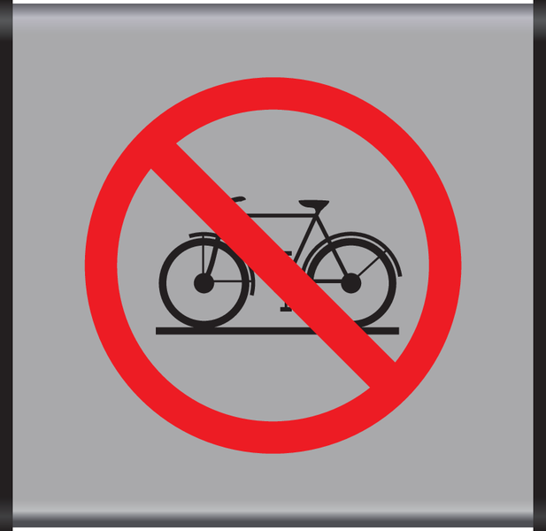 INTERDIT AUX BICYCLETTES