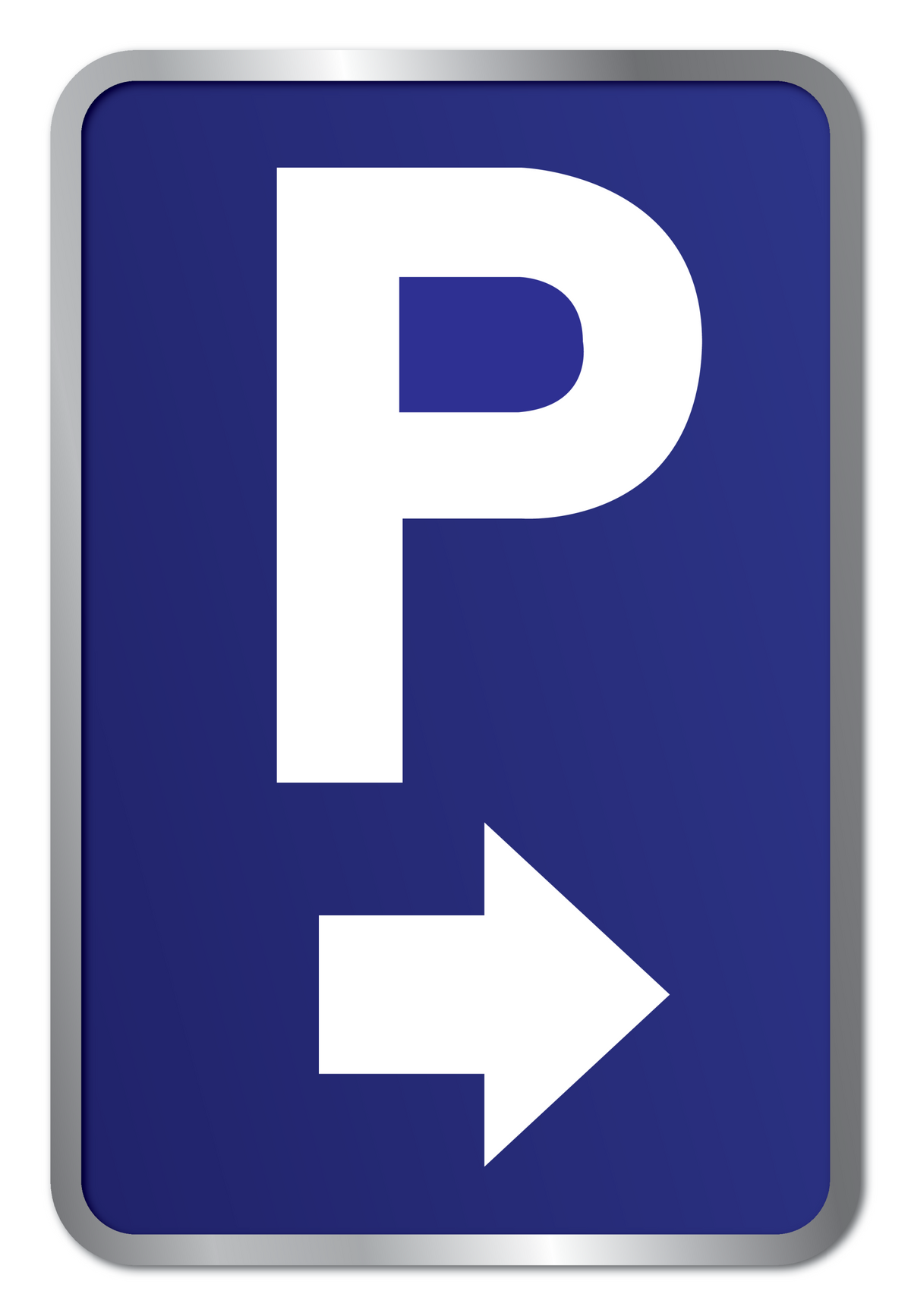 PARKING + PIJL NAAR RECHTS