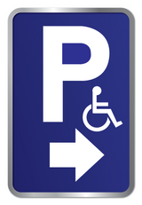 PARKING PERSONEN MET HANDICAP RECHTS