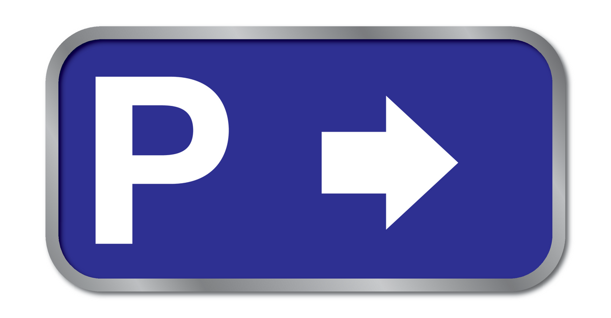 PARKING + PIJL NAAR RECHTS