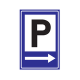 F59 AANKONDIGING PARKING MET PIJL RECHTS