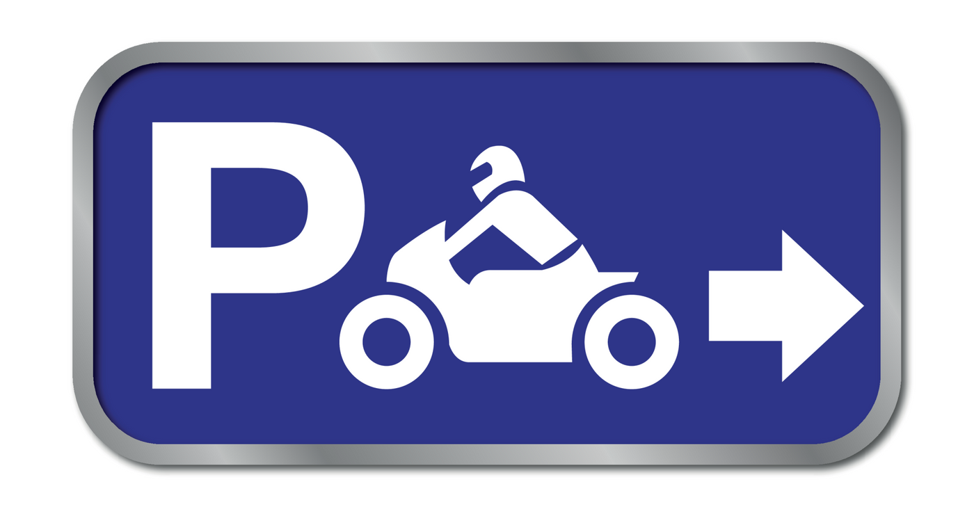 PARKING MOTO'S NAAR RECHTS