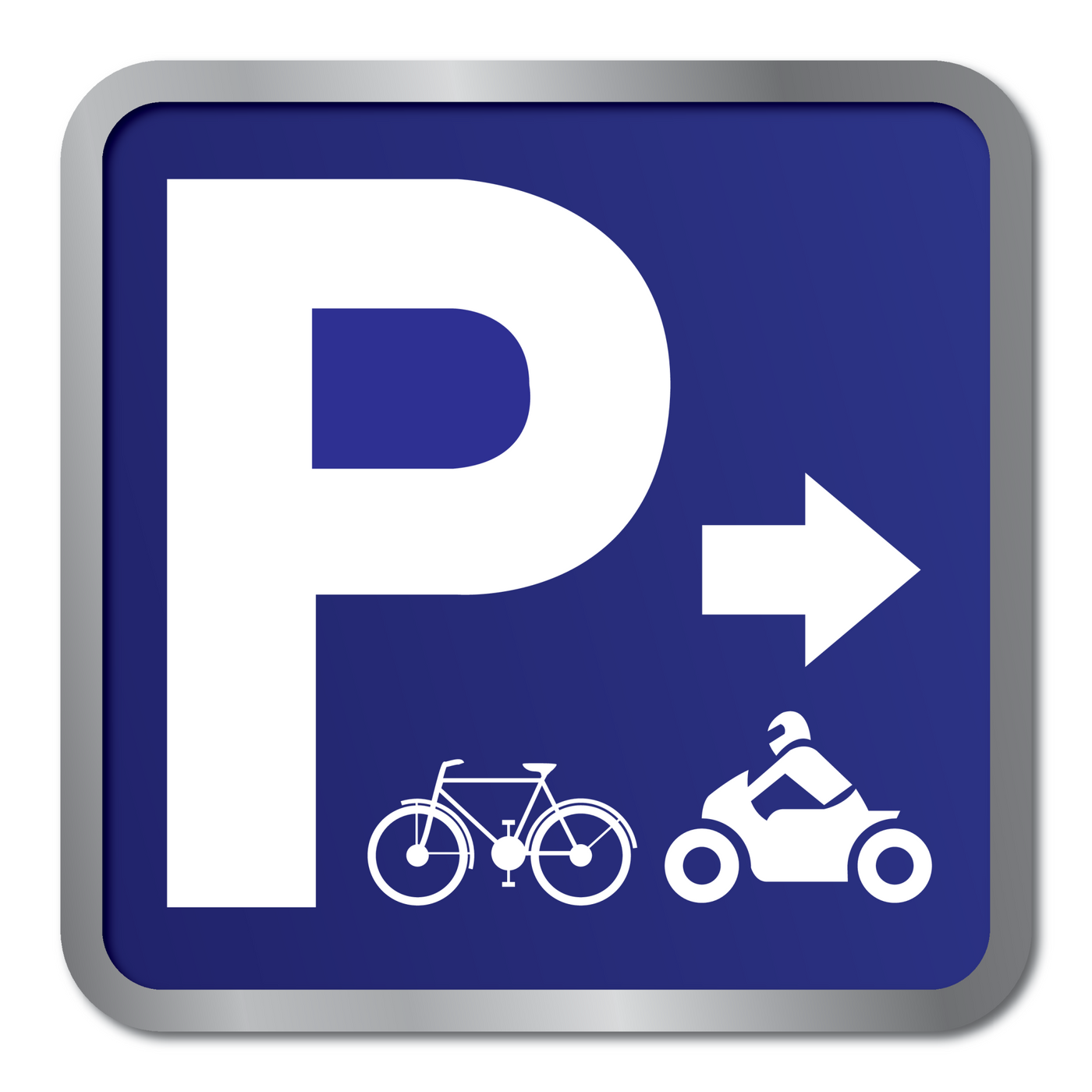 PARKING FIETSEN EN MOTO'S NAAR RECHTS