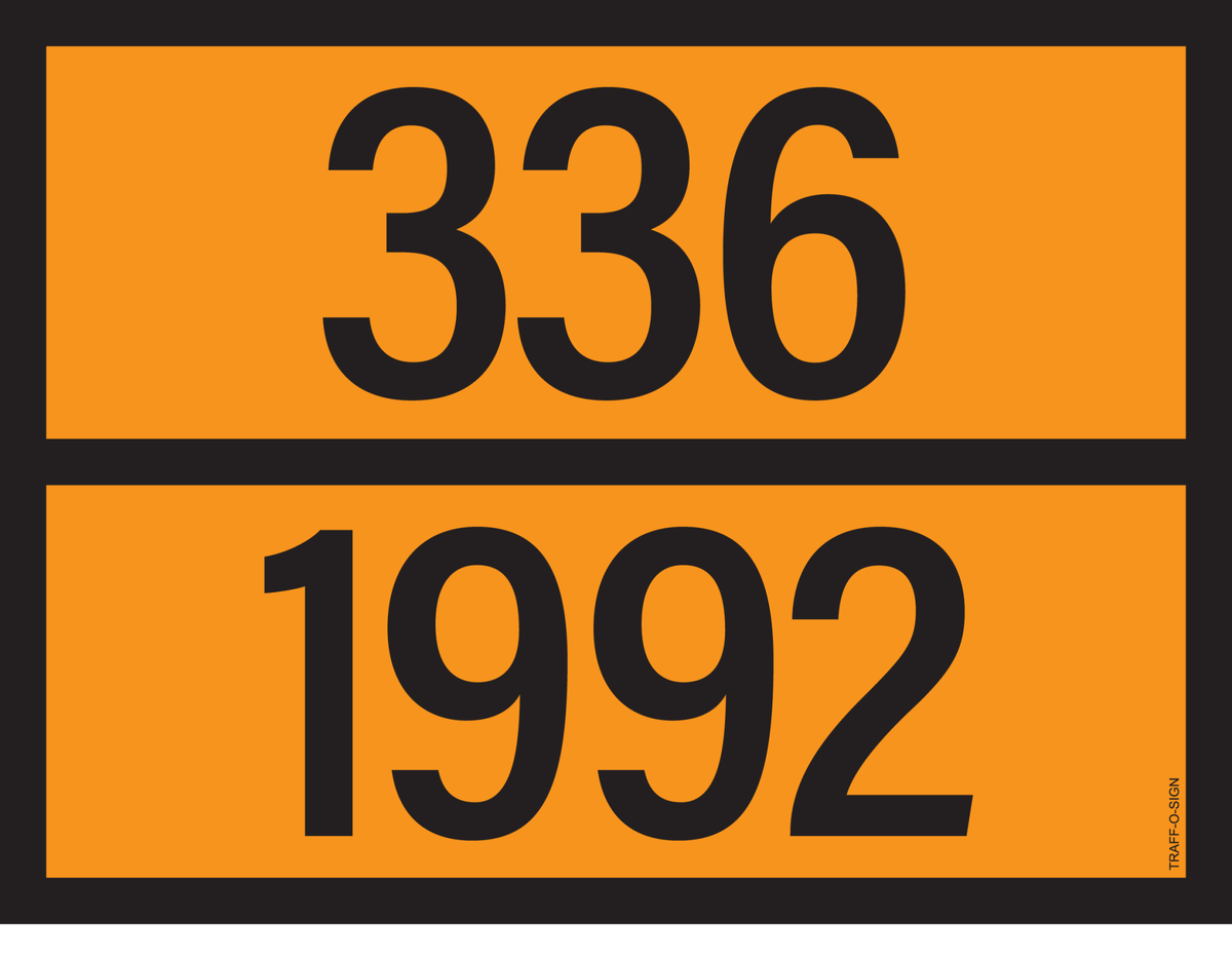 ADR BORD MET GEVARENCODE 336/1992