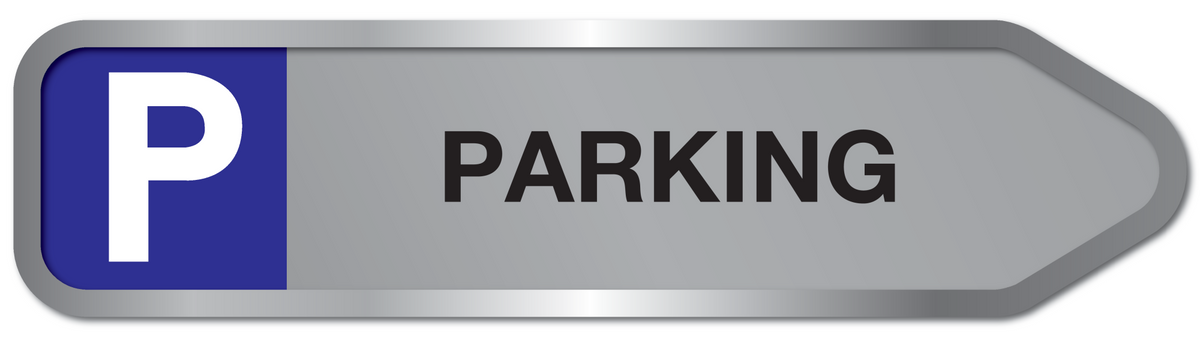 PARKING + PIJL NAAR RECHTS