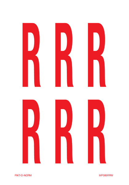 LETTER R OP VEL