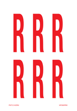 LETTER R OP VEL