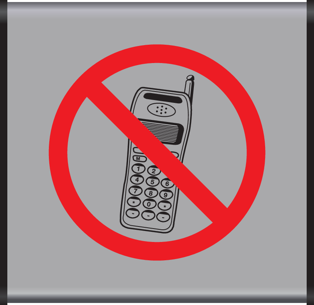 INTERDIT AUX TÉLÉPHONE PORTABLE