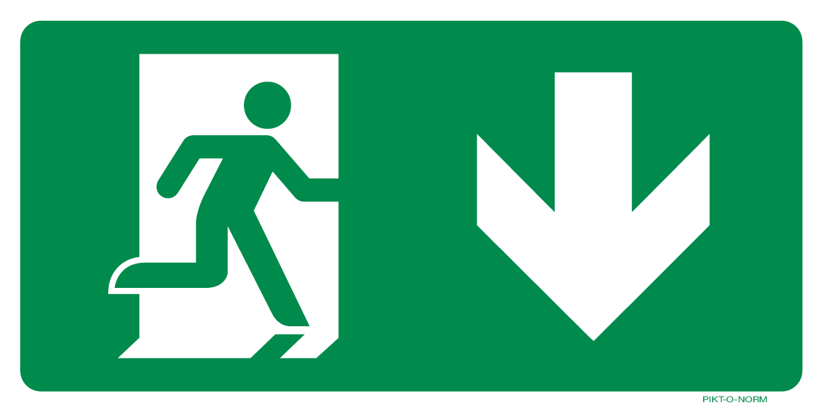 VLUCHTWEG RECHTS NAAR BENEDEN
