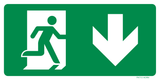 VLUCHTWEG RECHTS NAAR BENEDEN