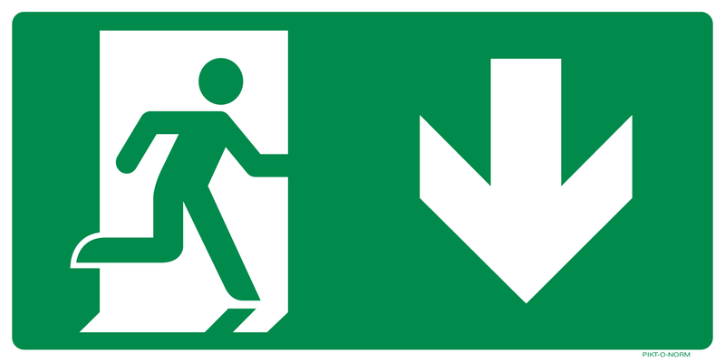 VLUCHTWEG RECHTS NAAR BENEDEN