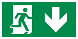 VLUCHTWEG RECHTS NAAR BENEDEN