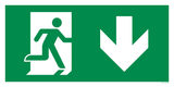 VLUCHTWEG RECHTS NAAR BENEDEN