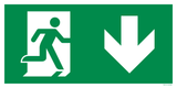 VLUCHTWEG RECHTS NAAR BENEDEN