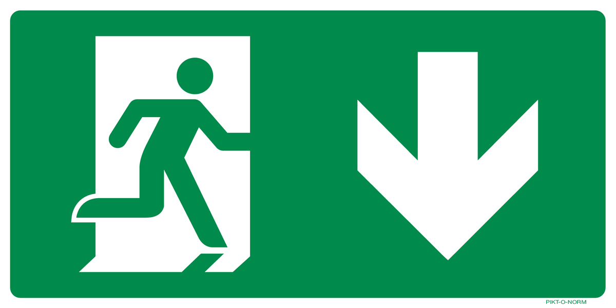 VLUCHTWEG RECHTS NAAR BENEDEN