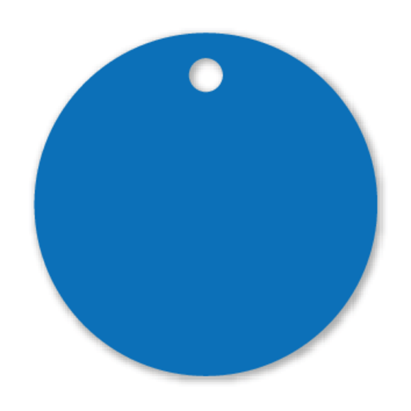 ETIQUETTES BLEUES, AVEC TROU Ø5MM