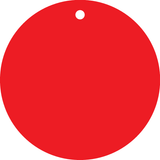 ETIQUETTES ROUGES, AVEC TROU Ø5MM