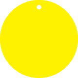 ETIQUETTES JAUNES, AVEC TROU Ø5MM