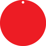 ETIQUETTES ROUGES, AVEC TROU Ø5MM
