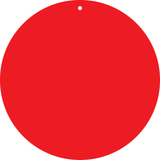 ETIQUETTES ROUGES, AVEC TROU Ø5MM