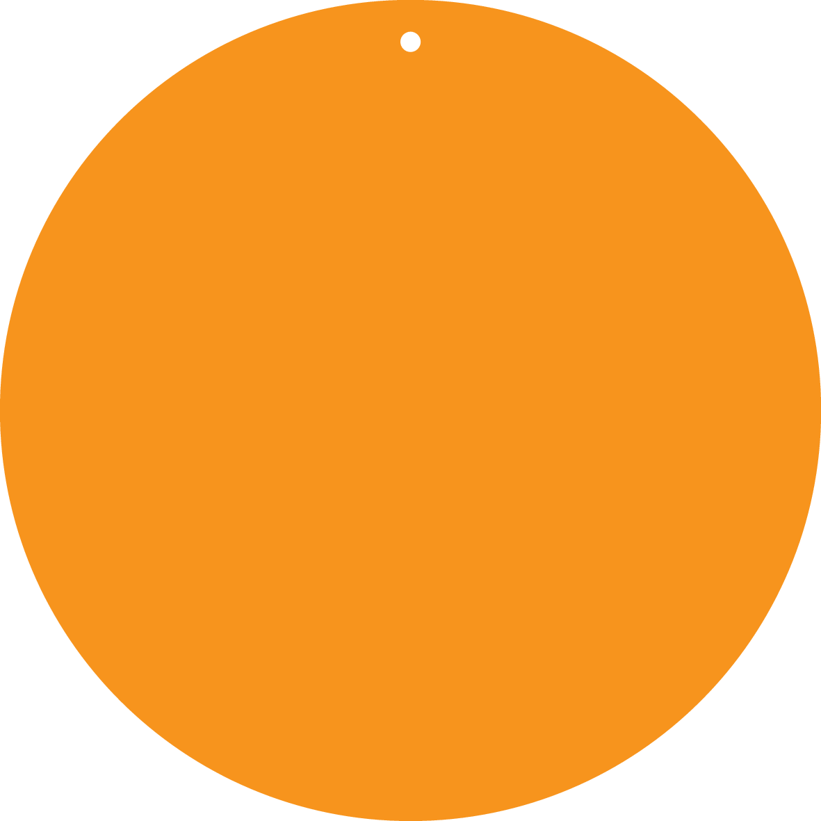 ETIQUETTES ORANGES, AVEC TROU Ø5MM