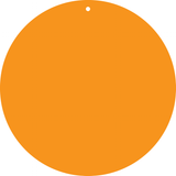 ETIQUETTES ORANGES, AVEC TROU Ø5MM