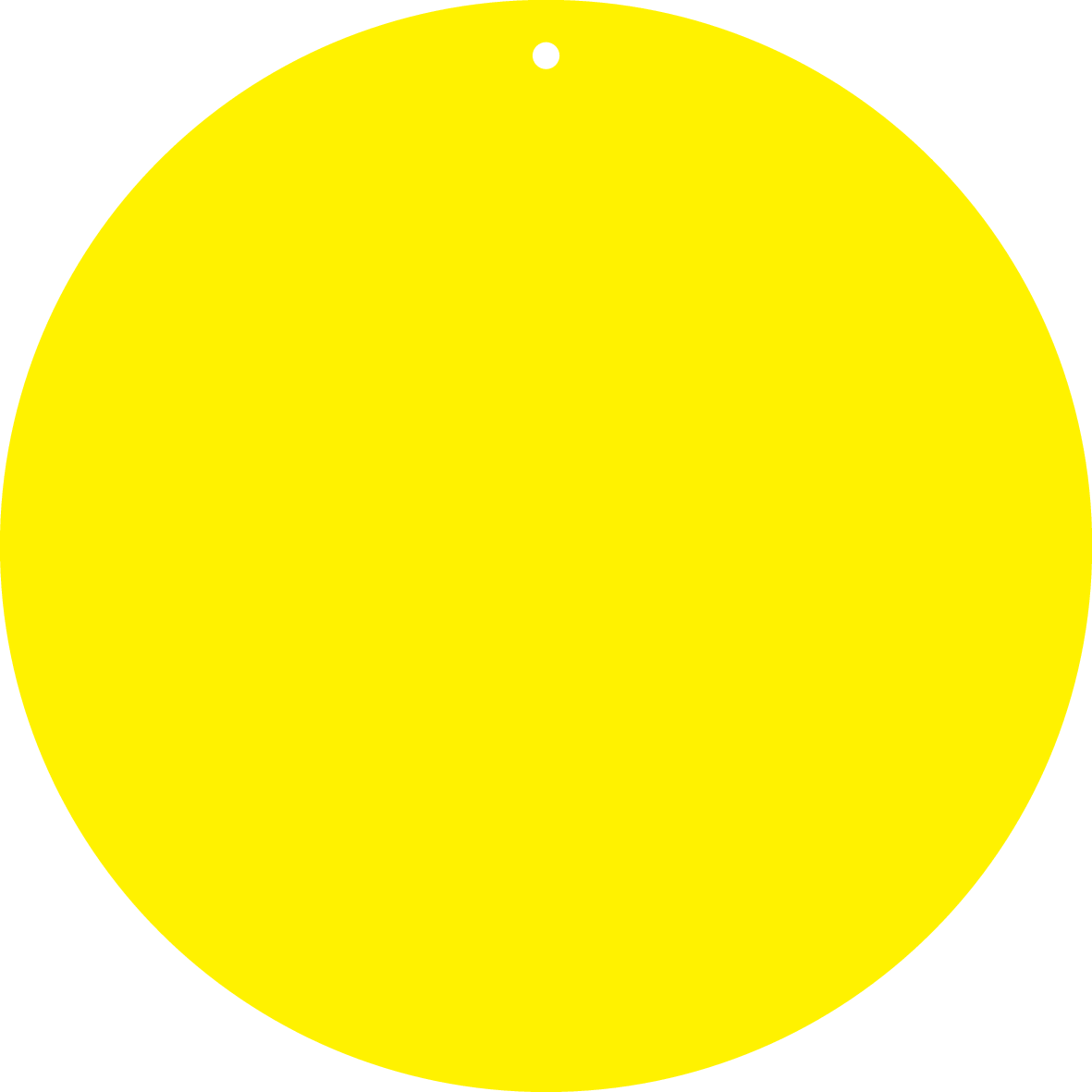ETIQUETTES JAUNES, AVEC TROU Ø5MM