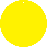 ETIQUETTES JAUNES, AVEC TROU Ø5MM