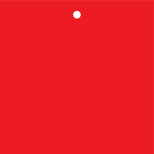 ETIQUETTES ROUGES, AVEC TROU Ø5MM
