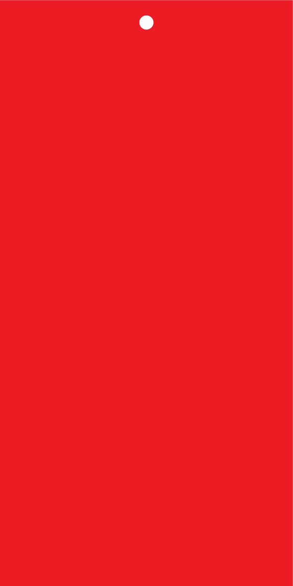 ETIQUETTES ROUGES, AVEC TROU Ø5MM