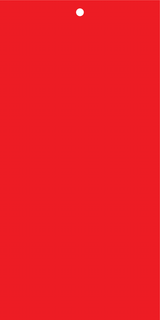 ETIQUETTES ROUGES, AVEC TROU Ø5MM