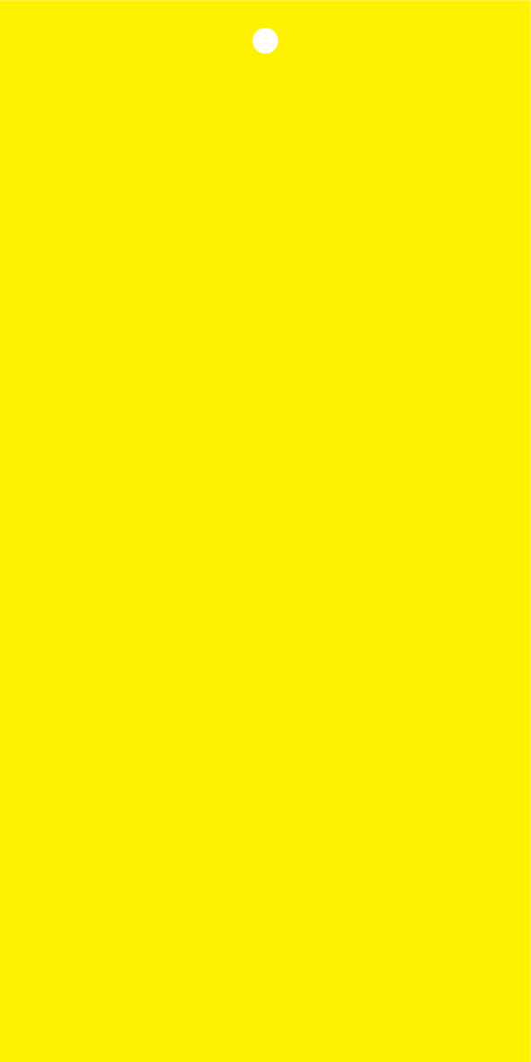 ETIQUETTES JAUNES, AVEC TROU Ø5MM