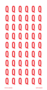 LETTER Q OP VEL