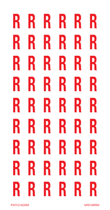 LETTER R OP VEL