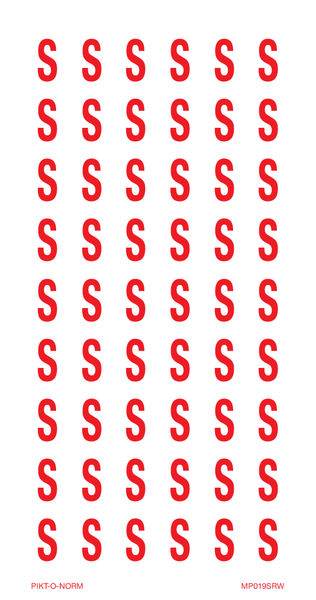 LETTER S OP VEL