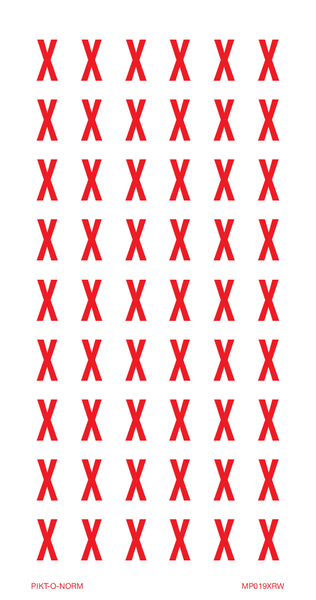 LETTER X OP VEL