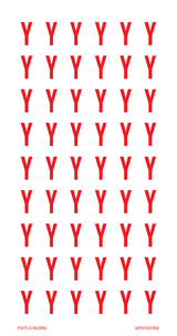 LETTER Y OP VEL