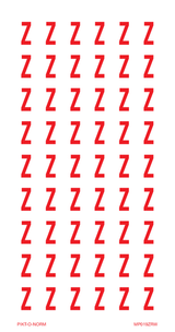 LETTRE Z SUR FEUILLE