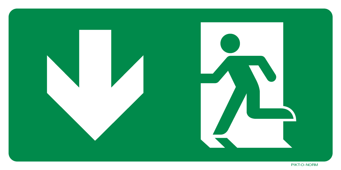 ISSUE DE SECOURS GAUCHE VERS LE BAS