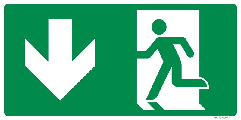 ISSUE DE SECOURS GAUCHE VERS LE BAS