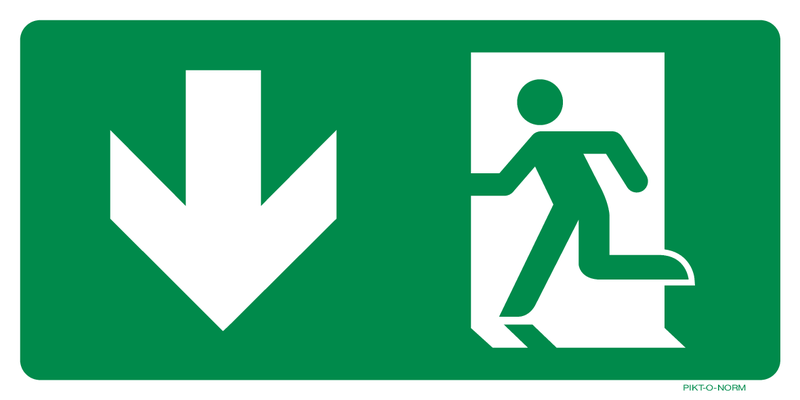 ISSUE DE SECOURS GAUCHE VERS LE BAS