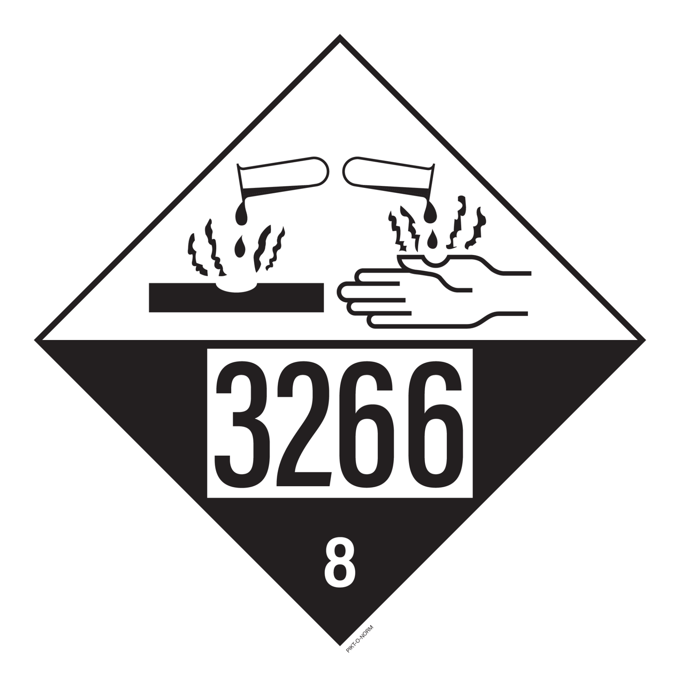 IMO 8.0 CORROSIEF MET UN 3266