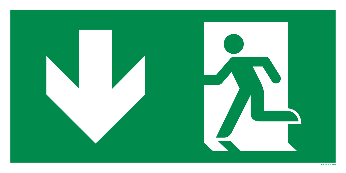 ISSUE DE SECOURS GAUCHE VERS LE BAS