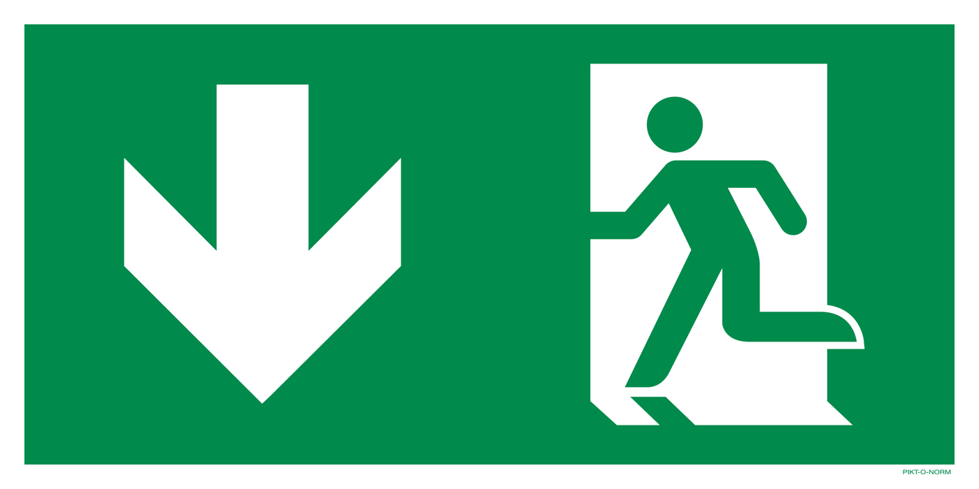 ISSUE DE SECOURS GAUCHE VERS LE BAS