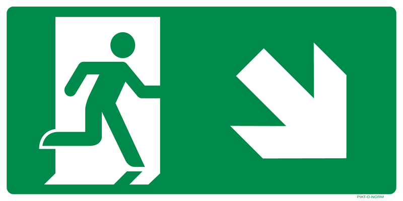 VLUCHTWEG, TRAP RECHTS NAAR BENEDEN