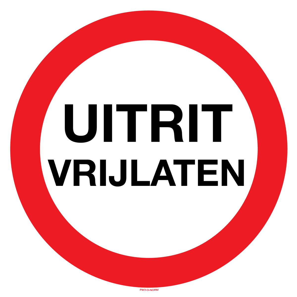 UITRIT VRIJLATEN