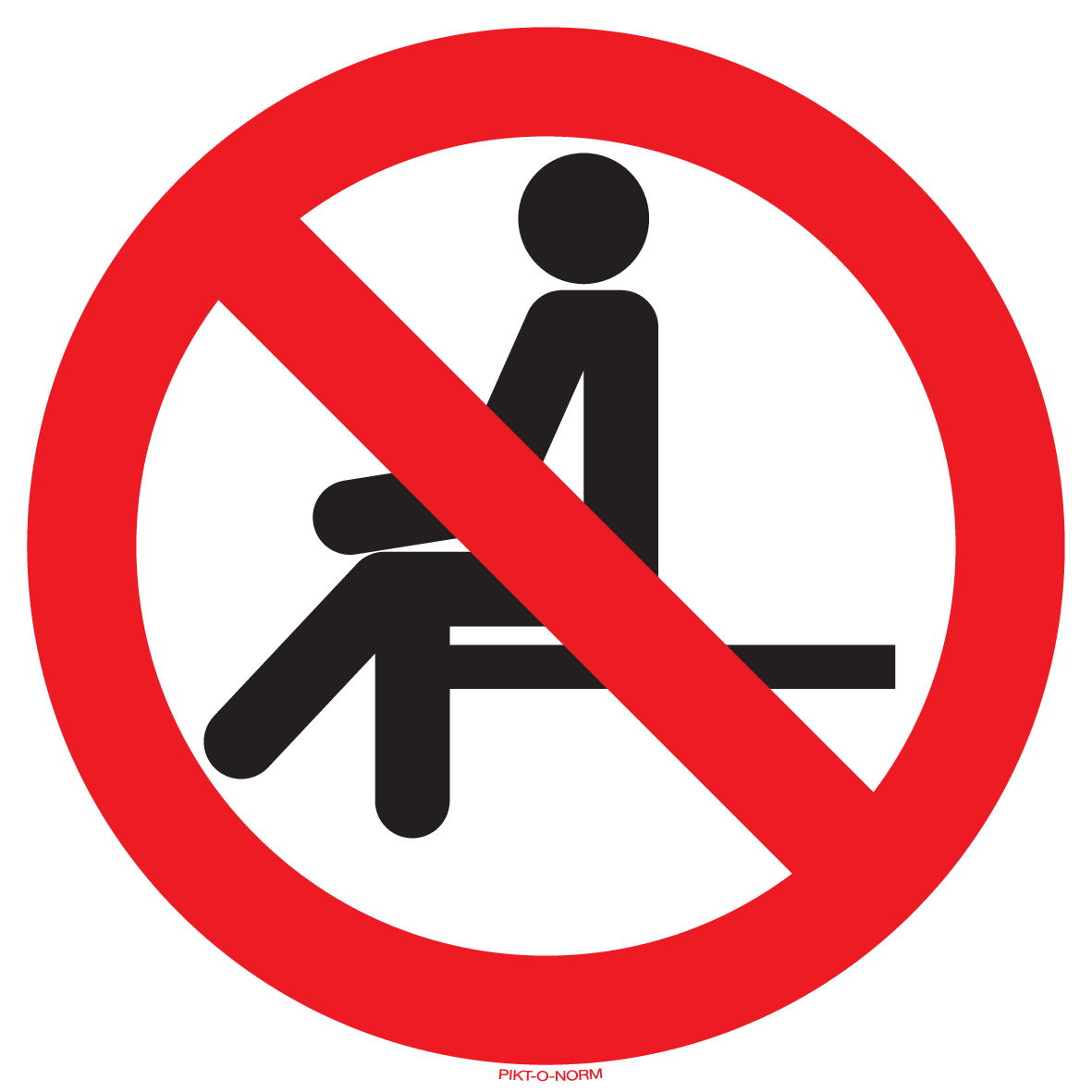 INTERDICTION DE S'ASSEOIR