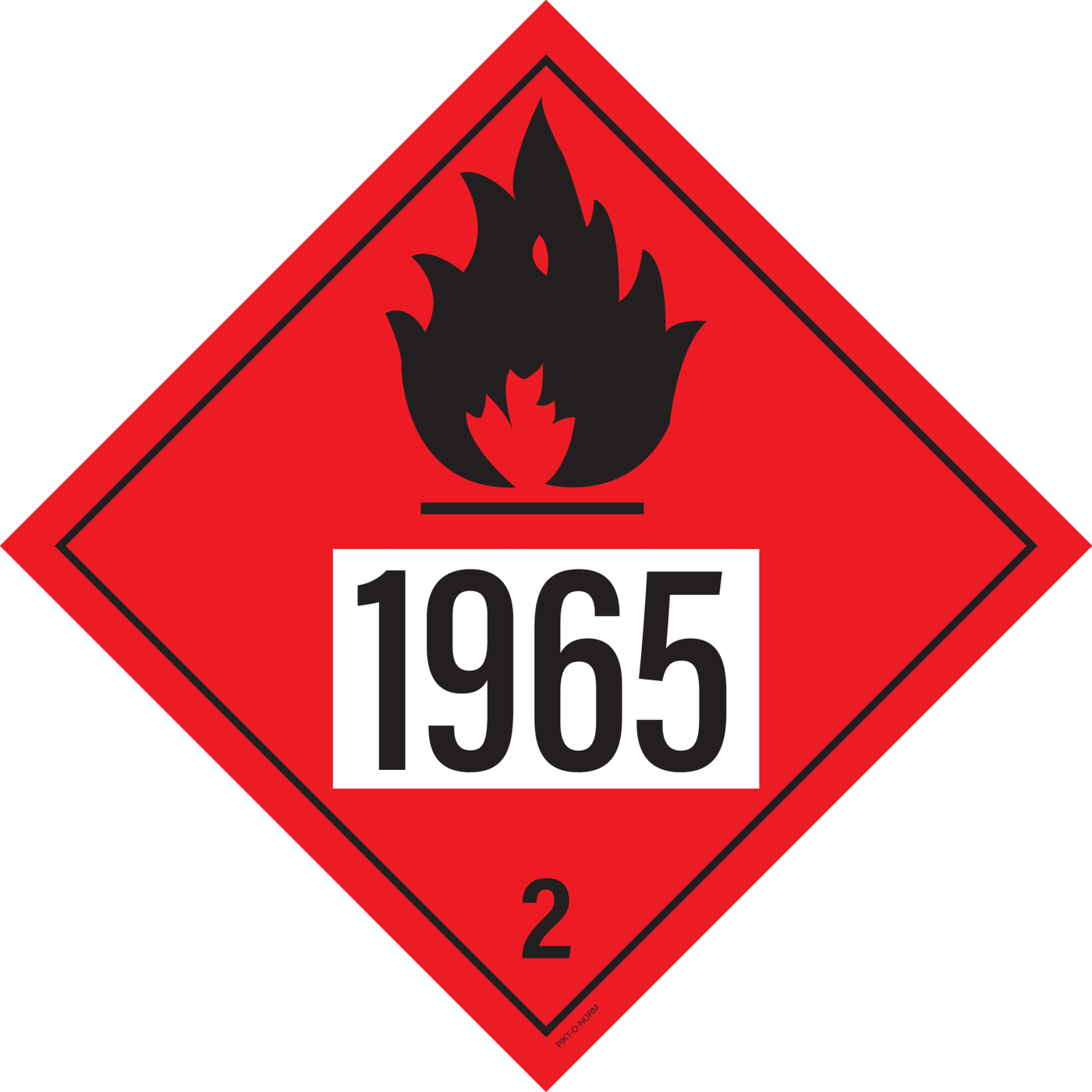 IMO 2.1. GAZ INFLAMMABLES A UN 1965