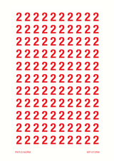 CHIFFRE 2 SUR FEUILLE